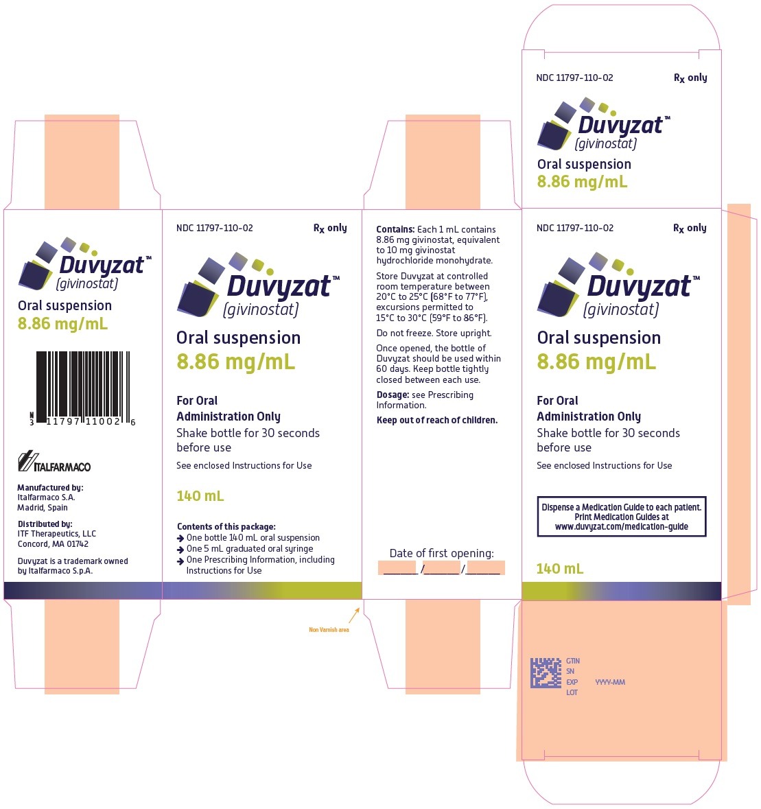 Duvyzat 8.86 Mg/Ml Oral Suspension - Drug Type: Injection