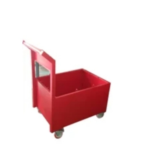 Mild Steel Fire Extinguisher Trolley 