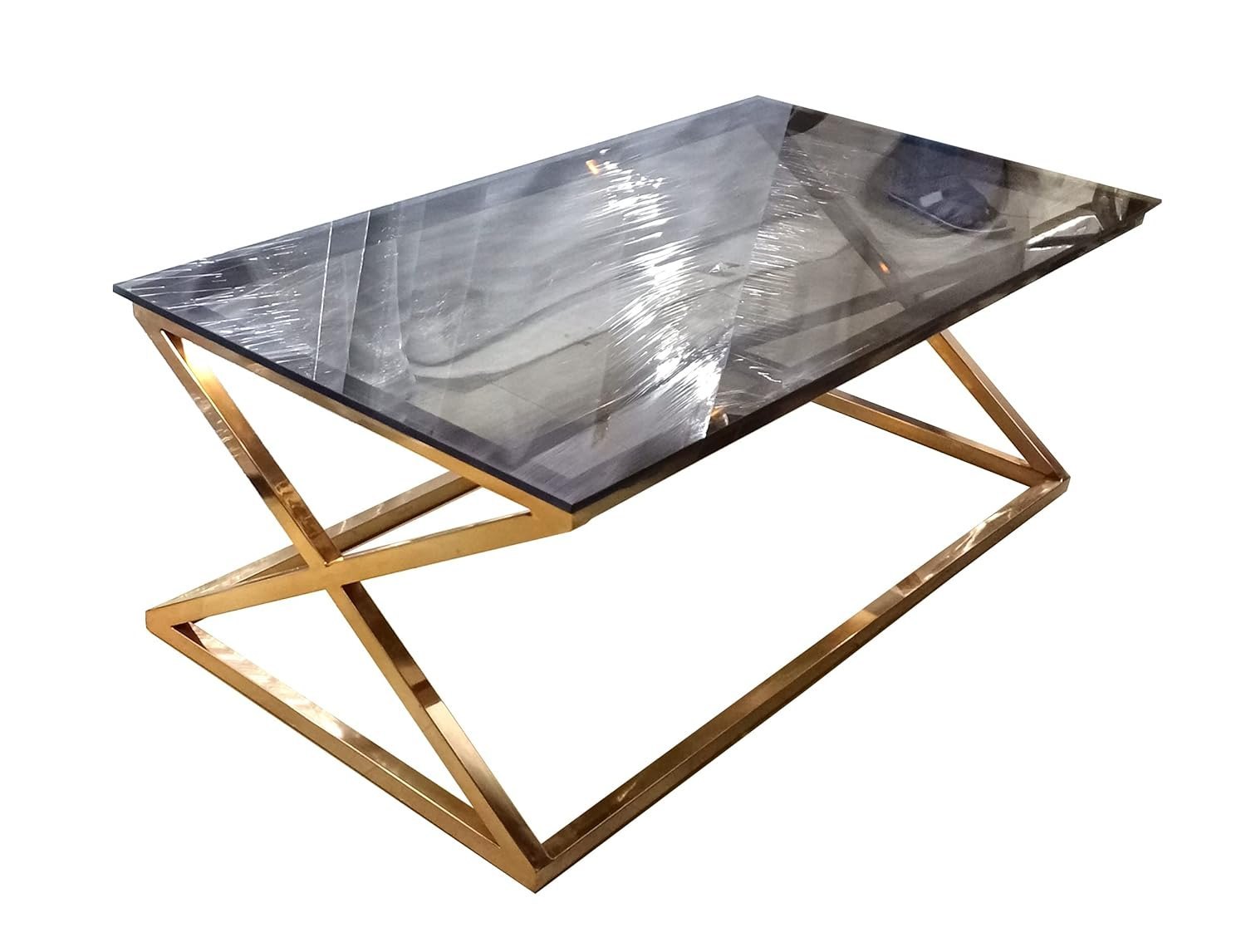 Rectangular Stainless Steel Center Table