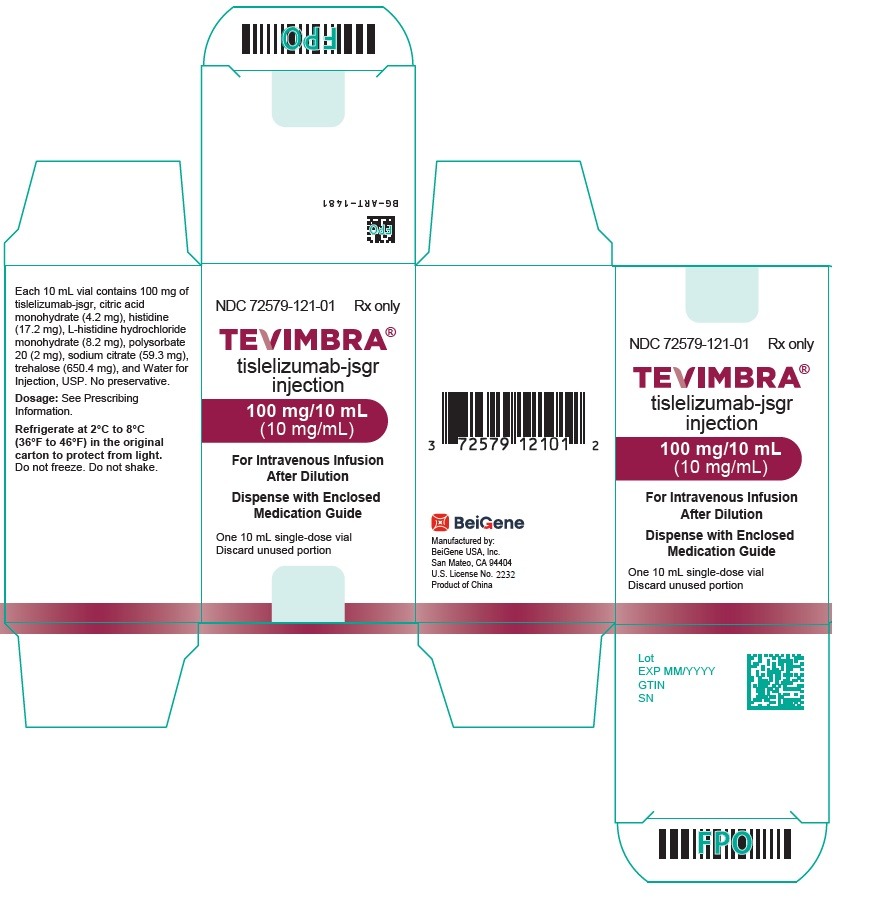 Tevimbra Tislelizumab-Jsgr 100Mg/10Ml - Expiration Date: 3 Years