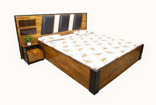 Wooden King Bed - Artwork: Carving