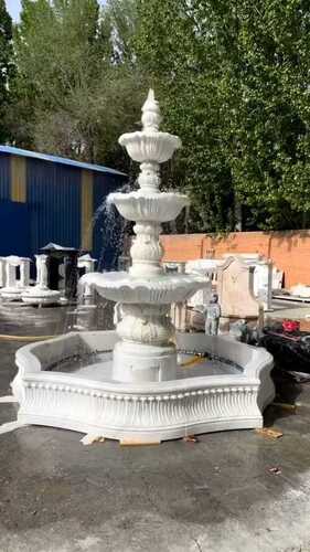 Marble Fountain - Color: White
