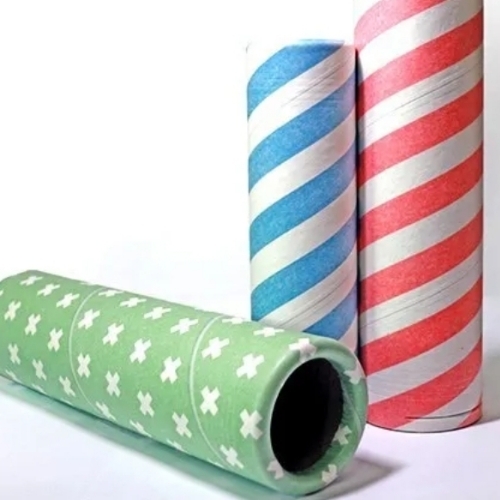 Multicolor Textile Paper Tube