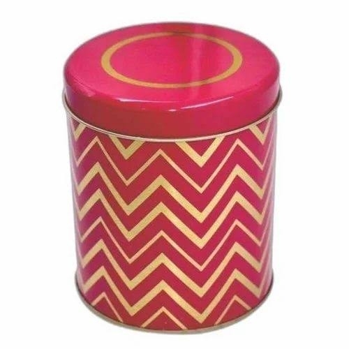 Printed Round Tin Container