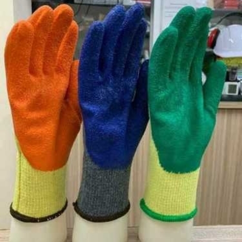 Full finger latex coated gloves