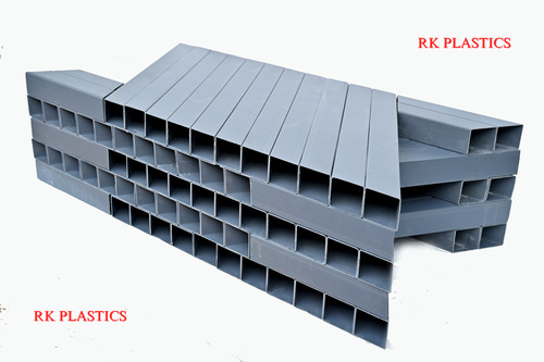 Square Type Tube Media - PVC, 55 mm x 55 mm Cross Section, Height Options 500 mm / 1000 mm, 12Â° Slope for Efficient Solid-Liquid Separation