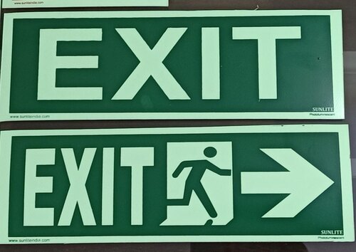 Acrylic EXIT Glow Sign Board