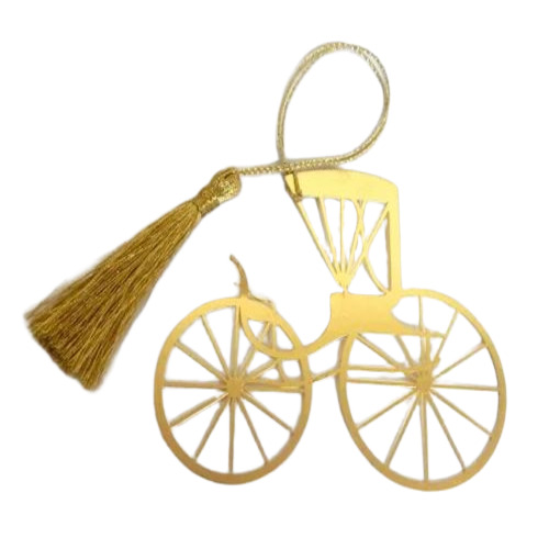 Cycle Brass Bookmark