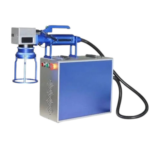 Handheld Fiber Laser Marking Machine - Color: Blue And Grey