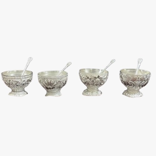 Metal Ice Cream Serving Bowls