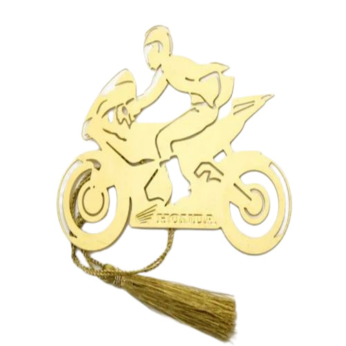 Motorcycle Brass Bookmark