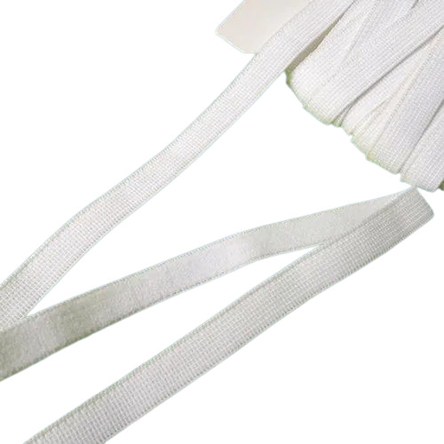 White Plain Elastic Tape - Design: Standard