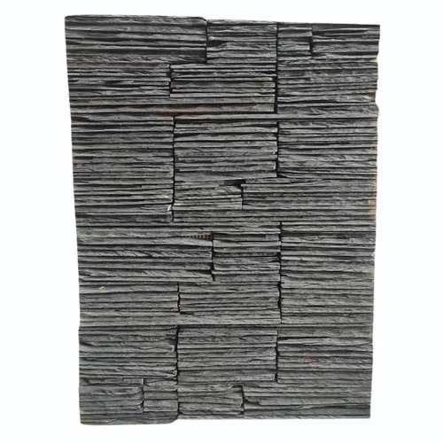Black Sandstone Wall Panel