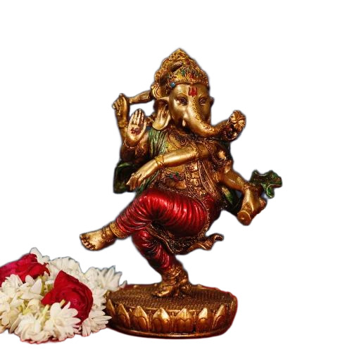 Brass Dancing Ganesha Statue