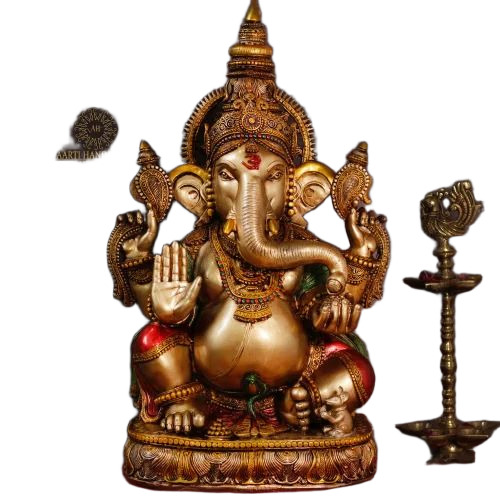 Brass Metal Ganesha Statue