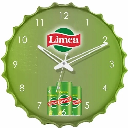 Moulded Bottle Cap Shape Wall Clock