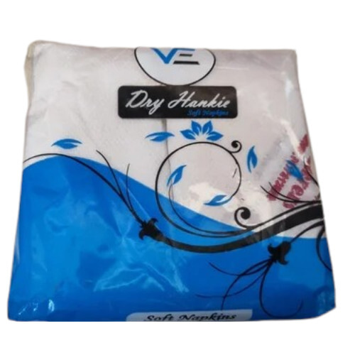 Dry Hankie Soft Paper Napkin - Color: White