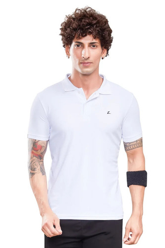 White Plain Polo T Shirt - Color: Na