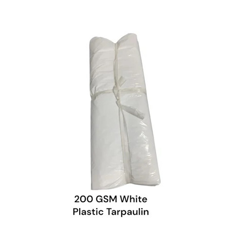 200 GSM White Plastic Tarpaulin
