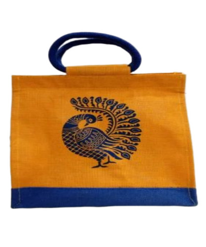 Colored Printed Jute Bag
