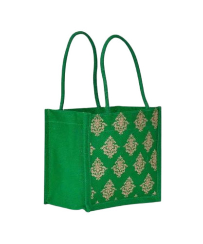 Green Jute Shopping Bag