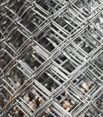 Silver Galvanized Iron Chain Link Fencing