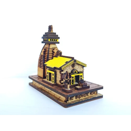 Teak Wood 3D Kedarnath Temple