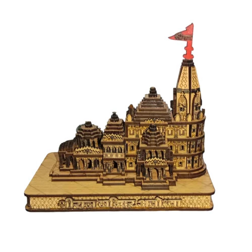 Teak Wood 3D Temple