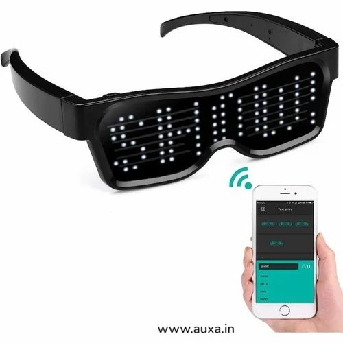 led Rave party glasses mobile controlled customised display
