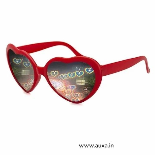 Light diffraction heart party sunglasses