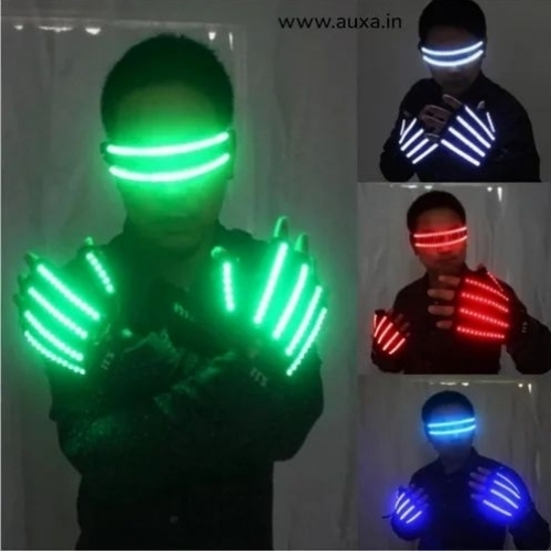 party led glow gloves glasses set