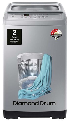Fully-Automatic Top Load Washing Machine With Diamond Drum Silver Color - Automatic Grade: Automatic