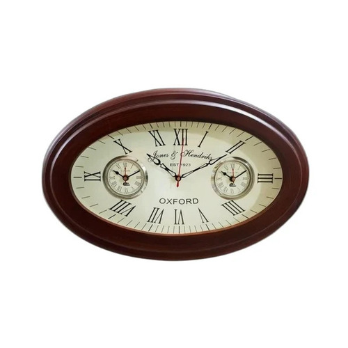 Handmade Antique Style Brass Wooden Wall Clock