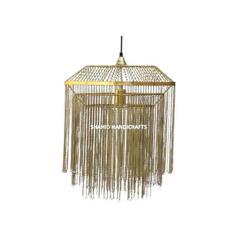 Handmade Iron Hanging Chain Ceiling Lamp