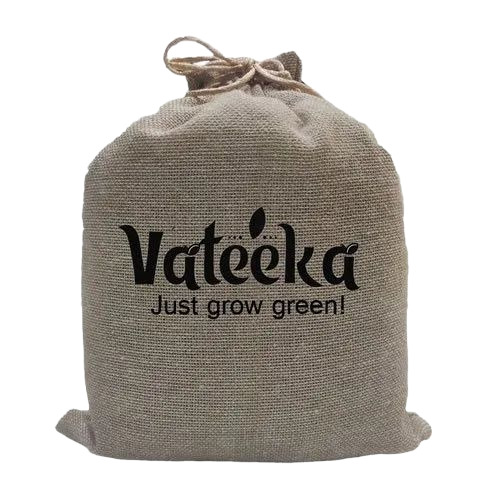 Jute Printed Drawstring Pouch Bag