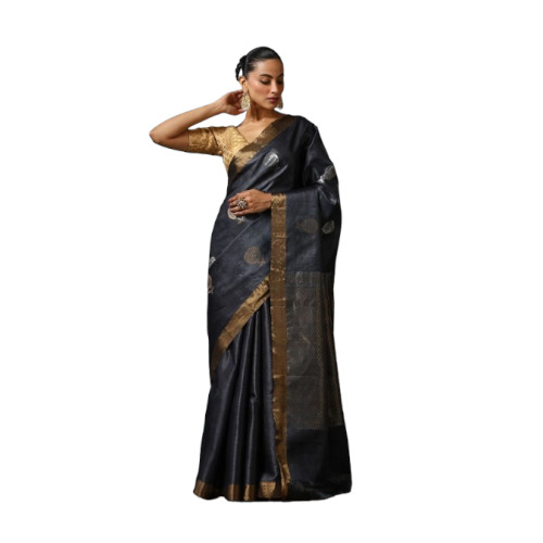 Handmade Camellia Kosa Silk Saree