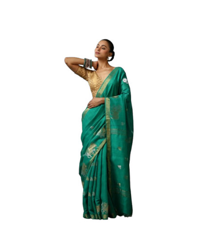 Handwoven Kosa Tussar Silk Saree