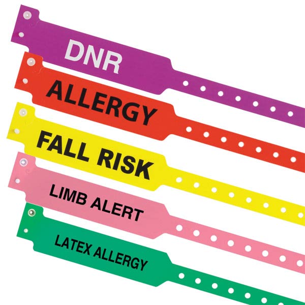 Customize Id Bands - Material: Plastic