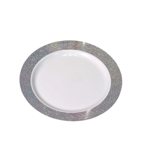 Round Plastic Plate - Color: Whie