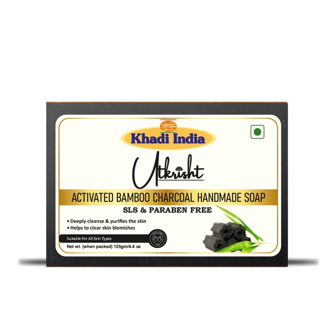 Activated Bamboo Charcoal Handmade Bath Soap 125g