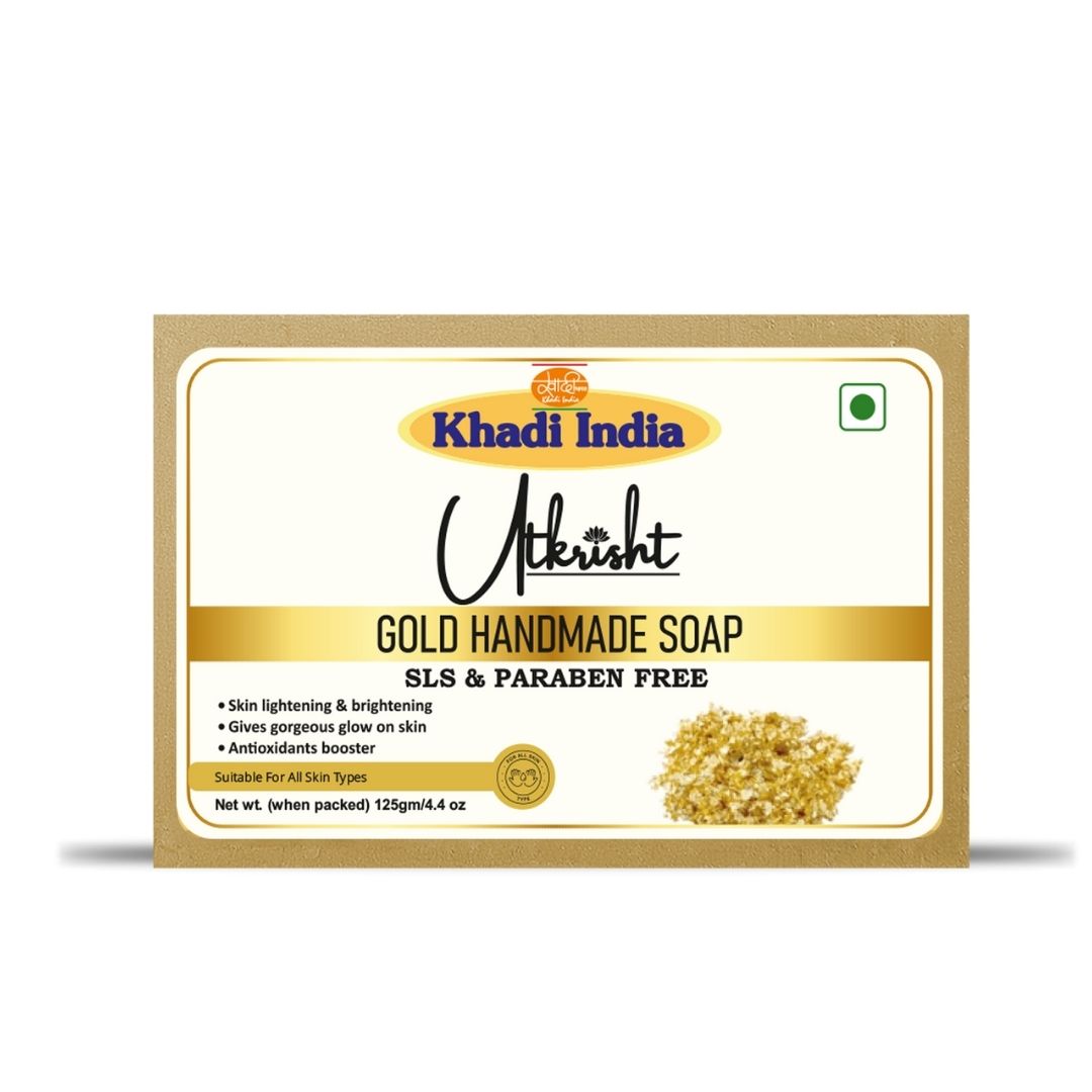 Gold Handmade Bath Soap 125gm