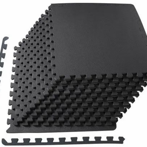 Interlocking black mat 8pc