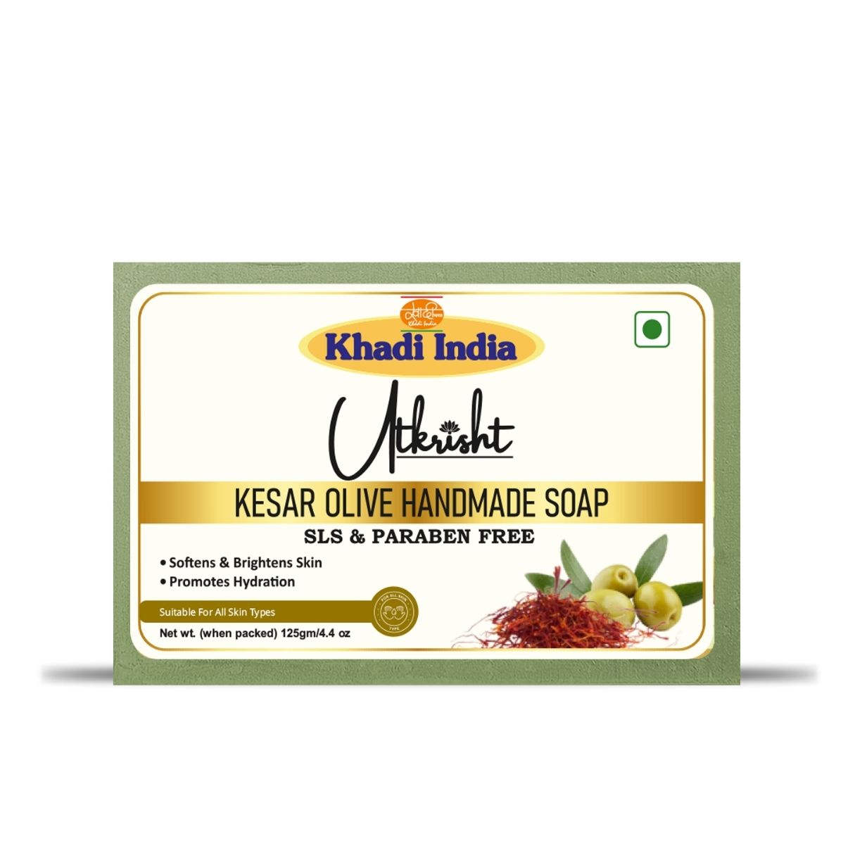 Kesar Olive Handmade Bath Soap 125gm
