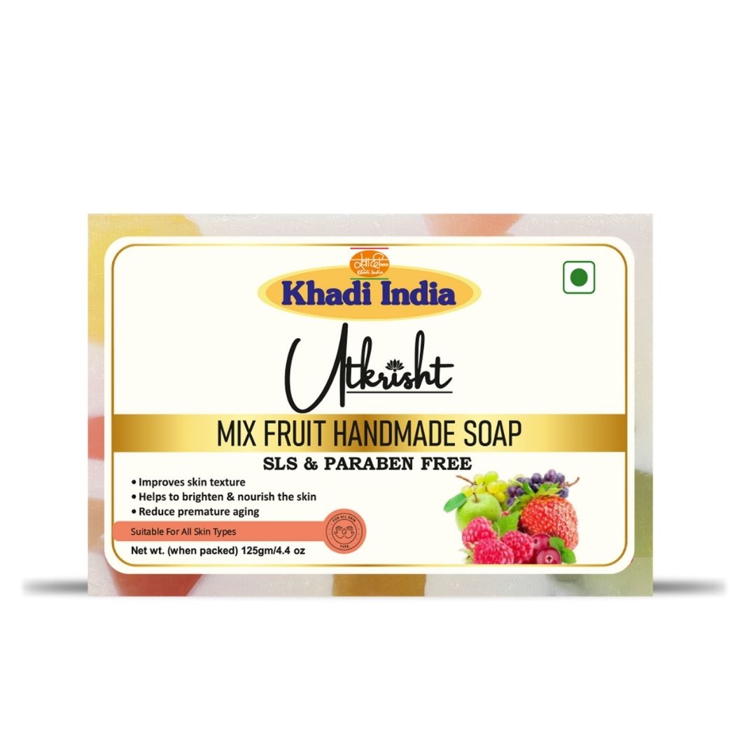 Mix Fruit Handmade Bath Soap 125Gm - Feature: Skin Friendly