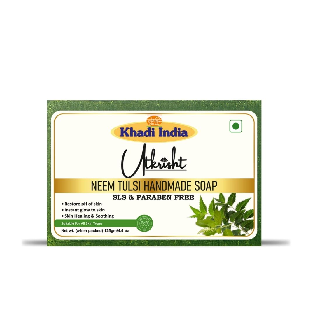 Neem Tulsi Handmade Bath Soap 125gm - Feature: Skin Friendly