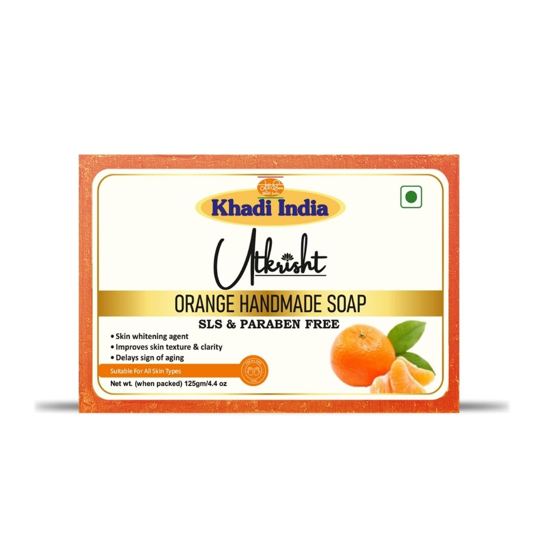 Orange Handmade Bath Soap 125gm