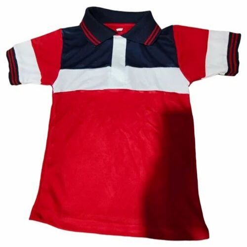 Unisex Collar Neck Polyester T Shirt