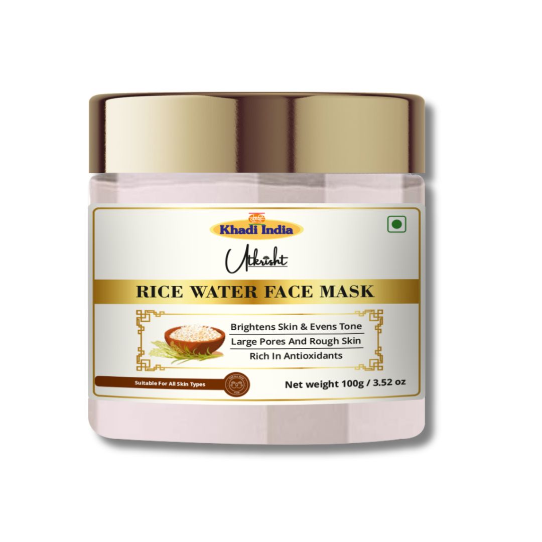 Utkristh Khadi Rice Water Face Mask 100Gm - Age Group: Adult