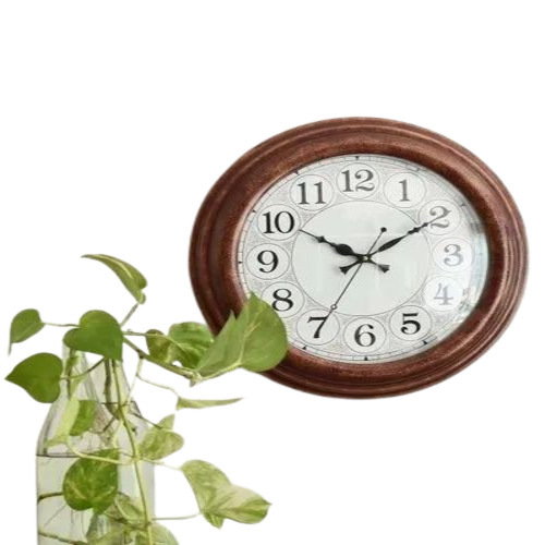 Round Wooden Wall Clock