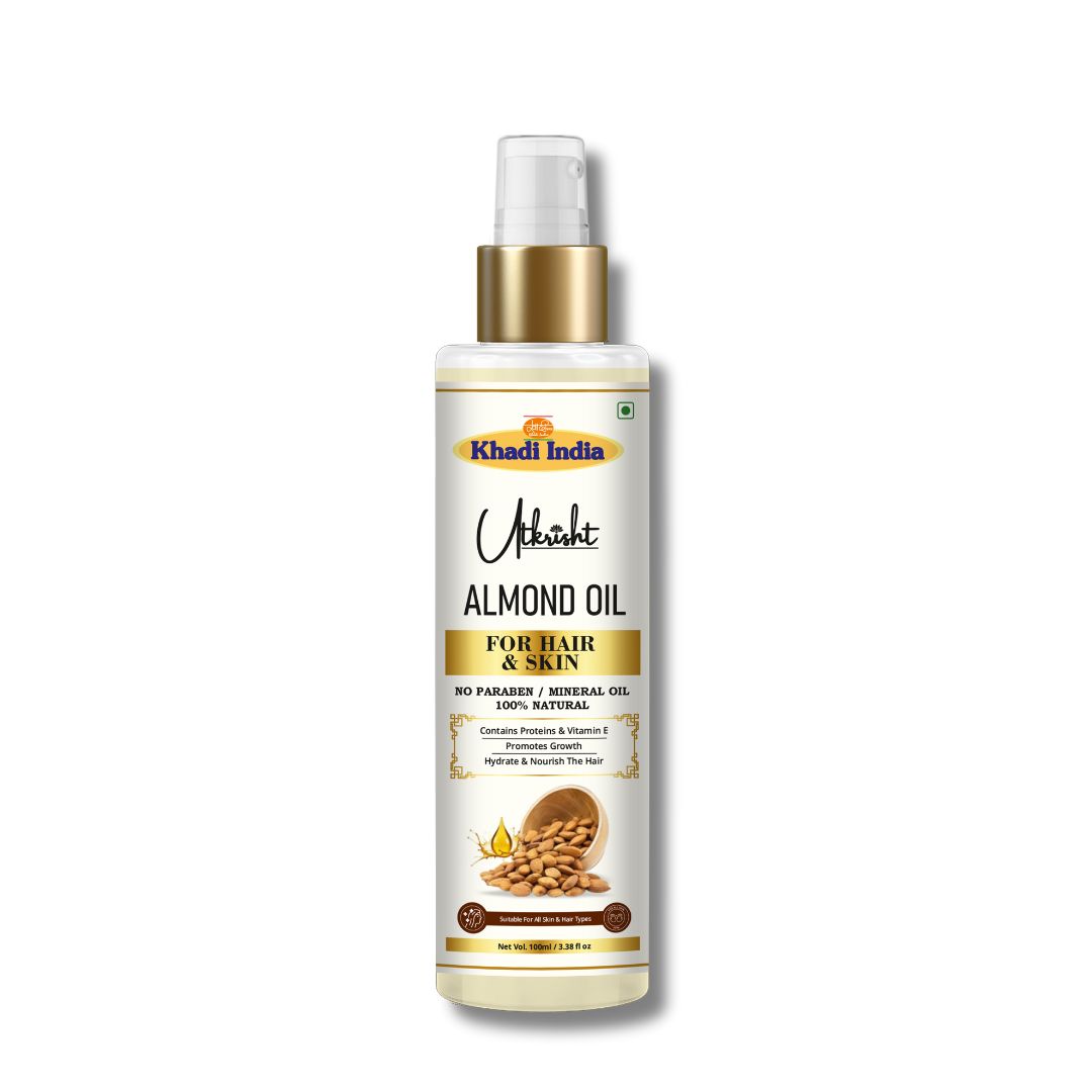 Utkrisht Khadi Almond Oil Hair & Skin Massage 100Ml - Purity: 100%